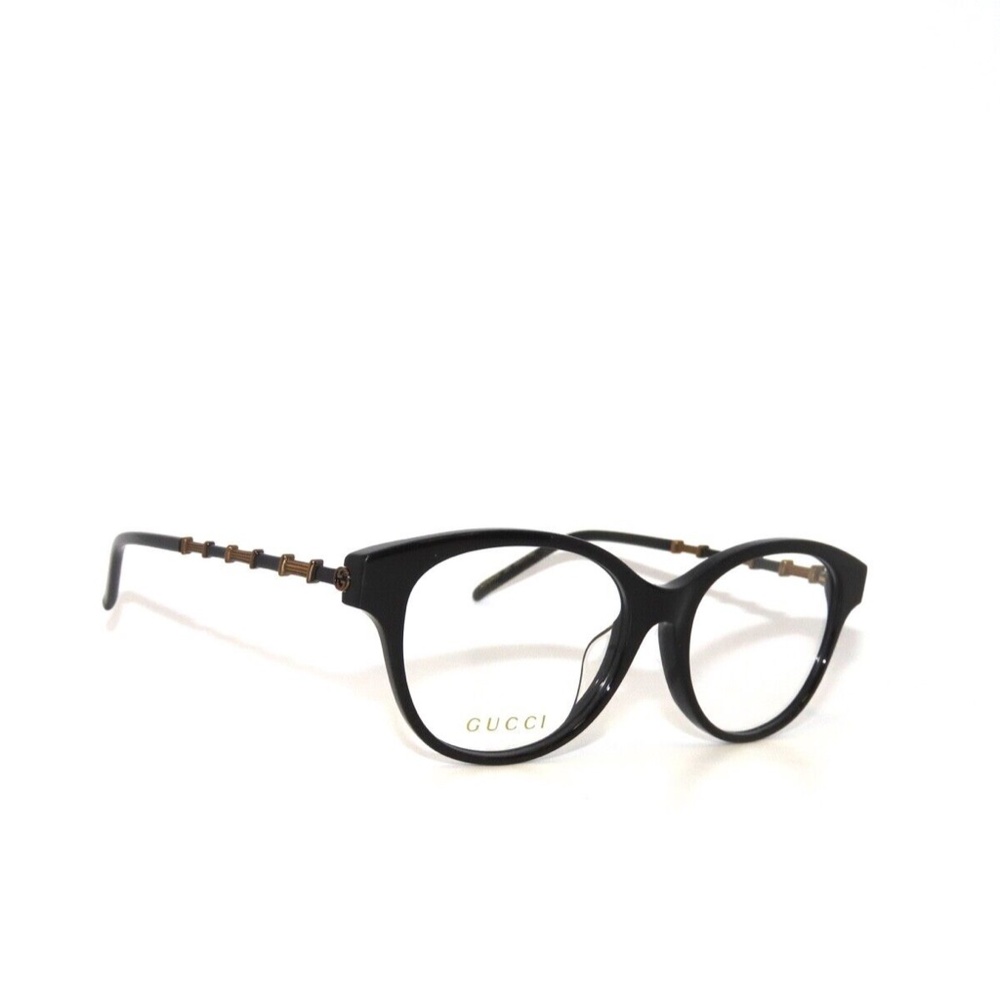 Gucci GG0658OA 0658OA 001 53 Black Gold Eyeglasses 0658 - Picture 3 of 5